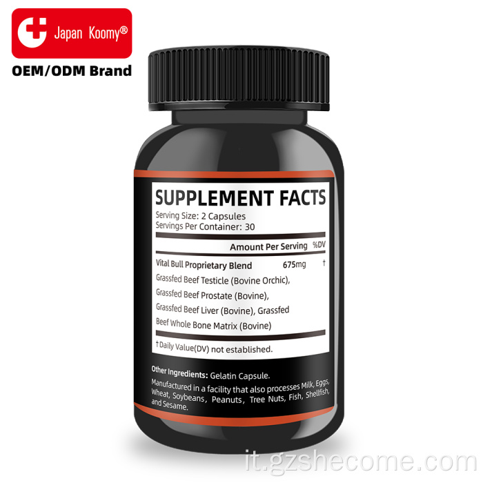Supplemento personalizzato per organo di manzo Shecome Vital Bull